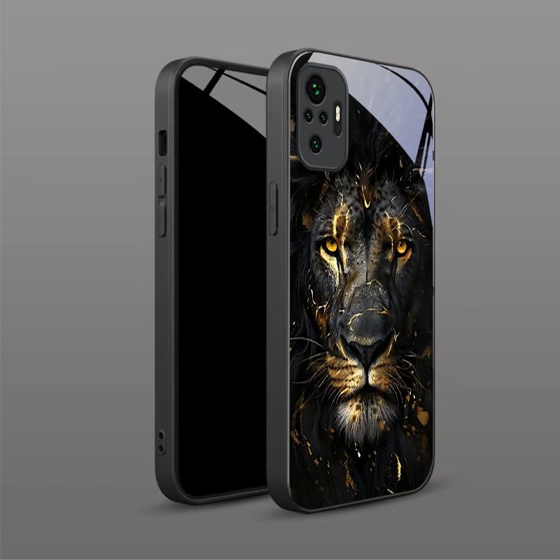 Xiaomi Redmi Note 14 - Shadow Monarch Lion Black Glass Phone