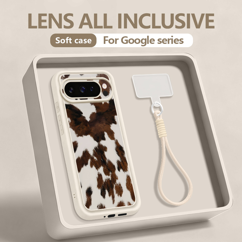 Google Pixel 9 - Leopard Cow Printed Phone Case For