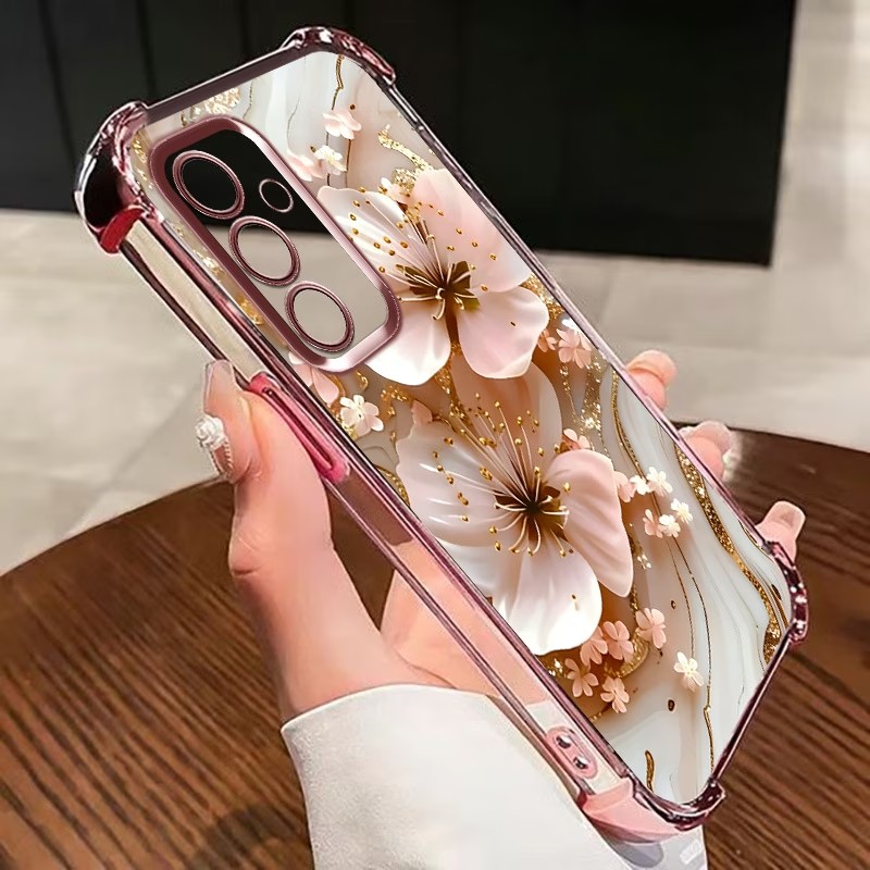 Electroplated Flower Clear Pho - Samsung Galaxy S24 ulasan dan harga