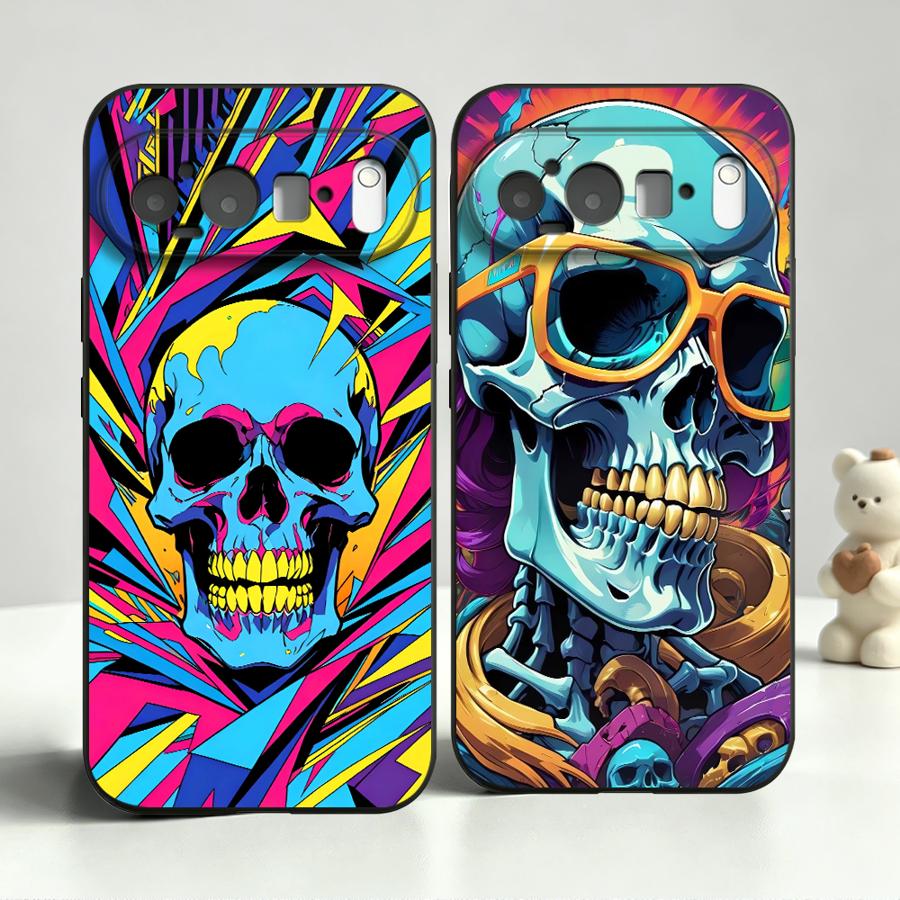 Neon Pop Art Skull Case for Go - Google Pixel 9 ulasan dan harga