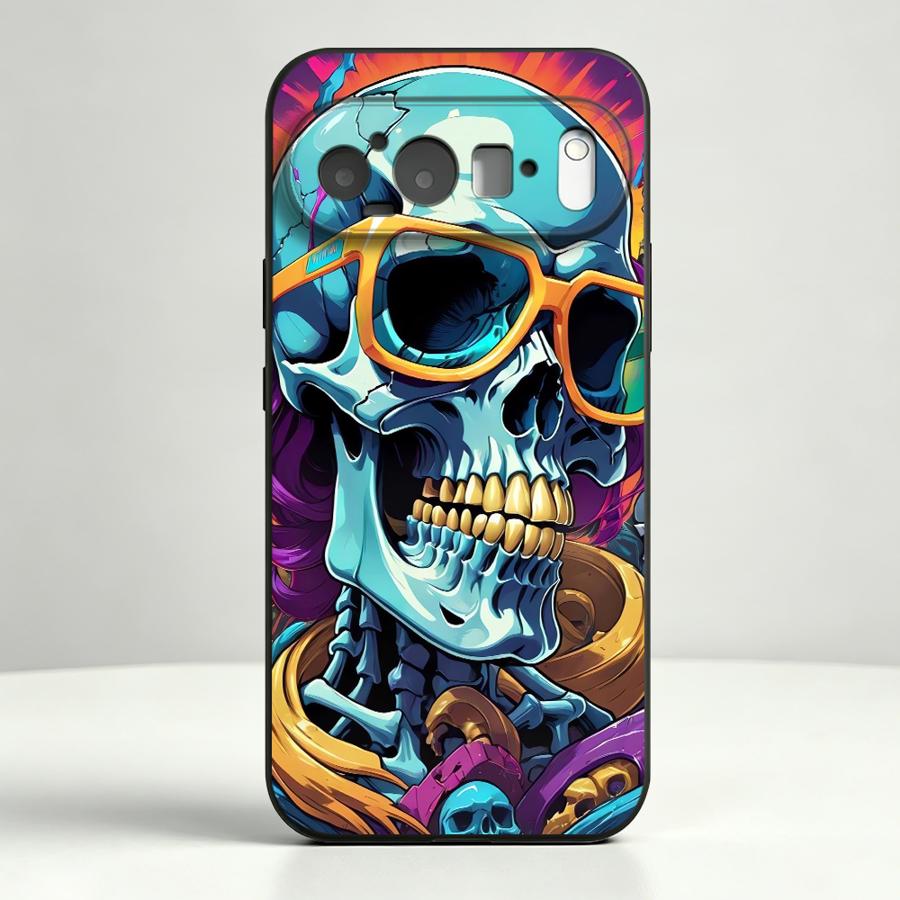 Neon Pop Art Skull Case for Go - Google Pixel 9 ulasan dan harga