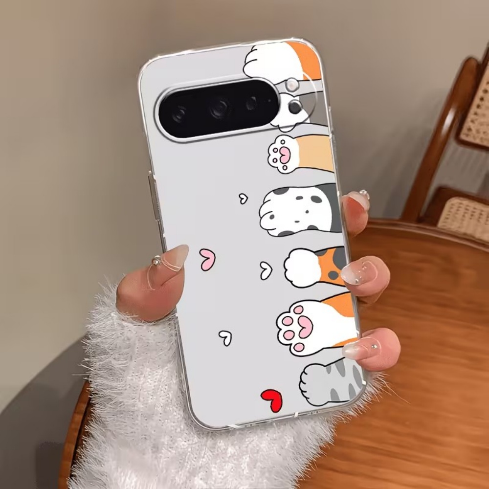 Cartoon Cat Paw Print Crystal  - Google Pixel 9 ulasan dan harga
