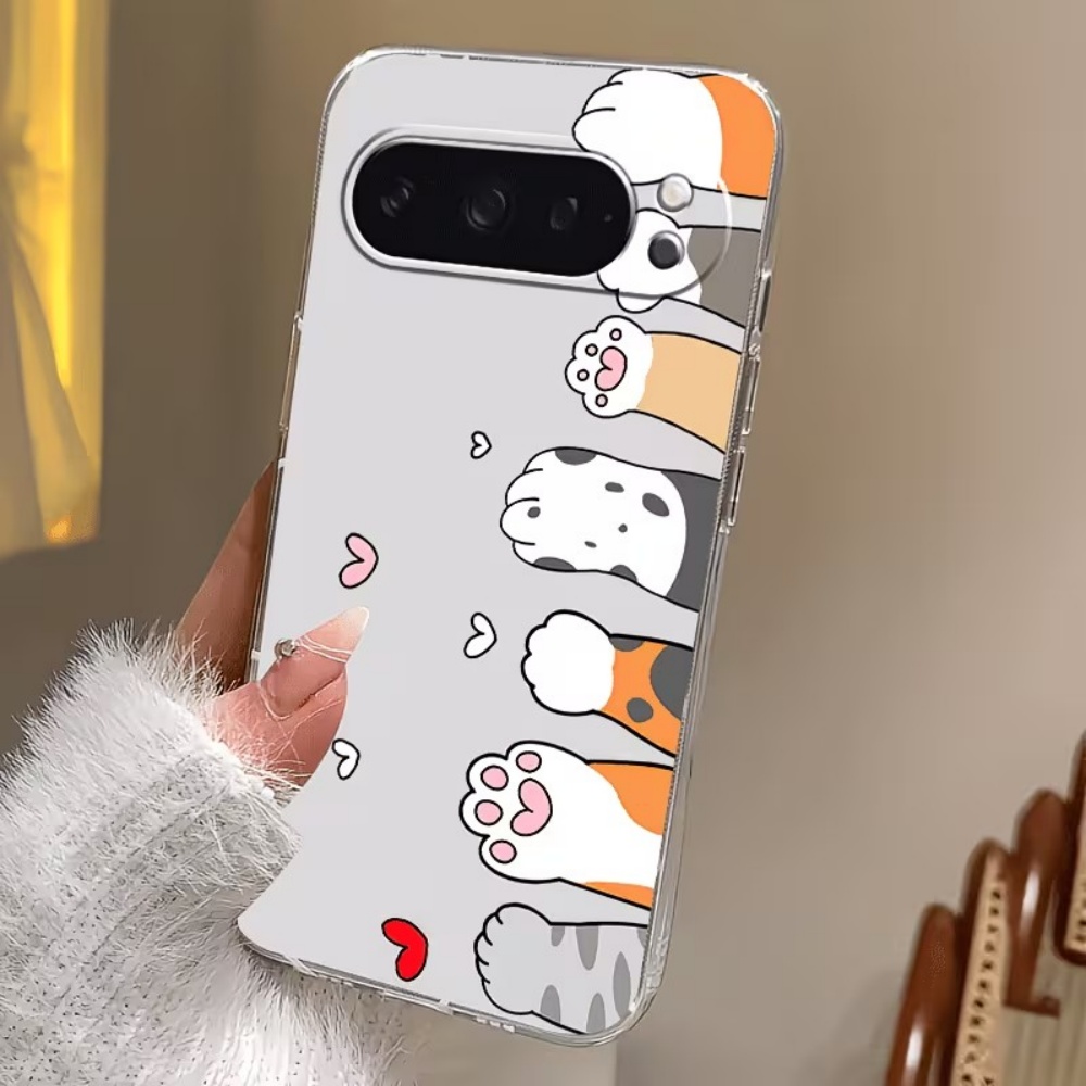 Cartoon Cat Paw Print Crystal  - Google Pixel 9 ulasan dan harga