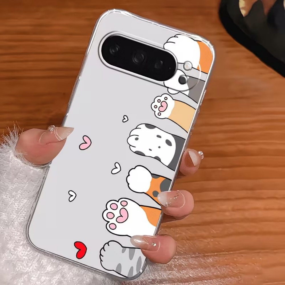 Cartoon Cat Paw Print Crystal  - Google Pixel 9 ulasan dan harga