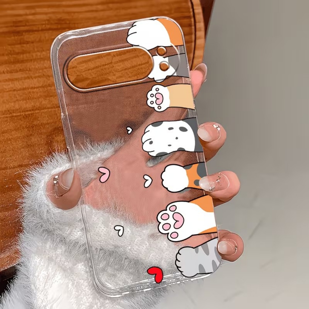 Cartoon Cat Paw Print Crystal  - Google Pixel 9 ulasan dan harga