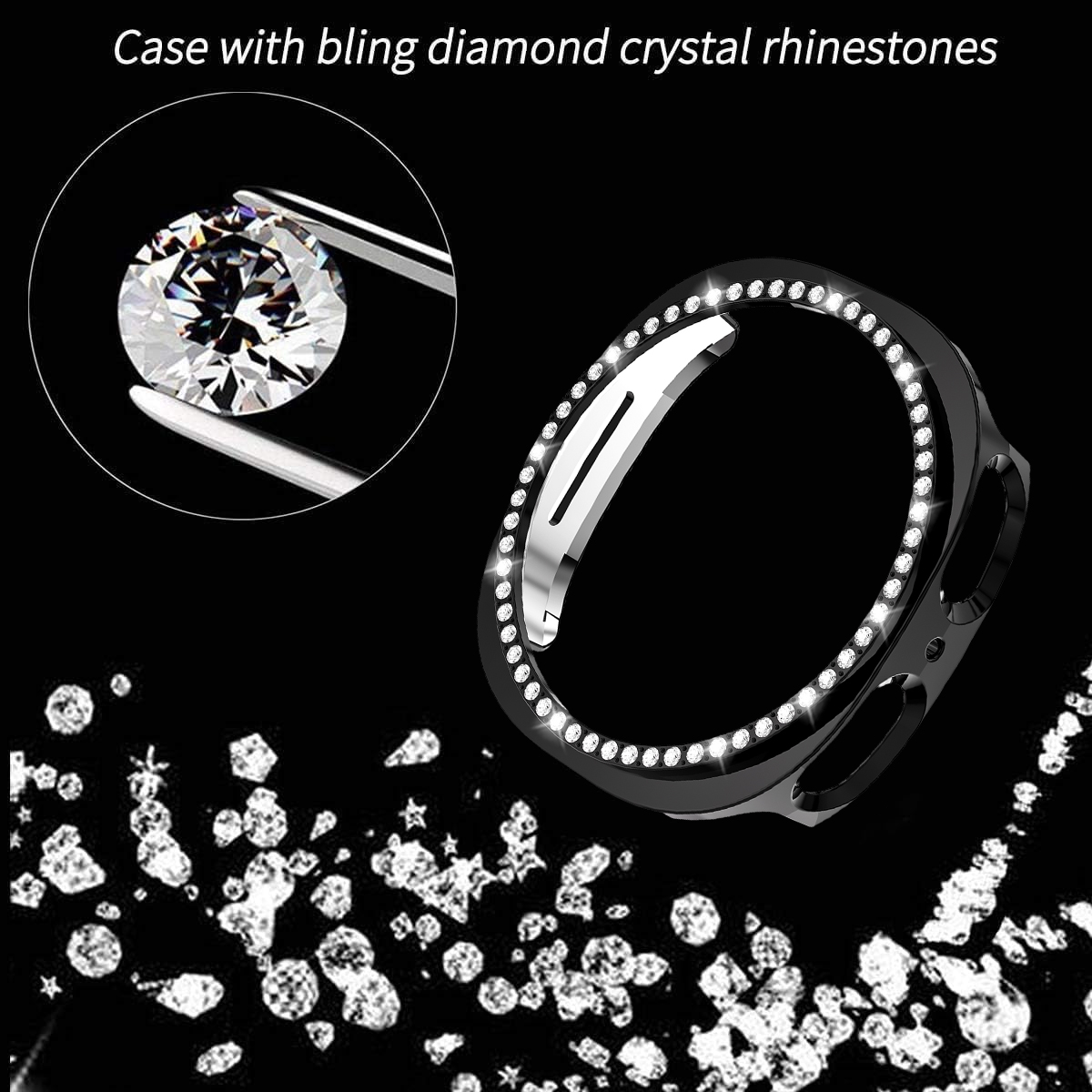 Diamond Bling PC Case for Sams - Samsung Smartwatch Accessories ulasan dan harga