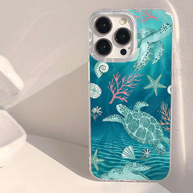 Silk texture Teal ocean Animal - Xiaomi Redmi Note 14 ulasan dan harga