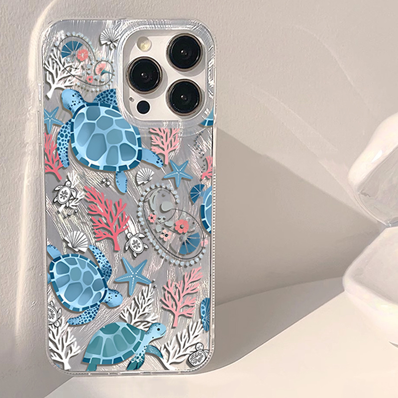 Silk texture Teal ocean Animal - Xiaomi Redmi Note 14 ulasan dan harga