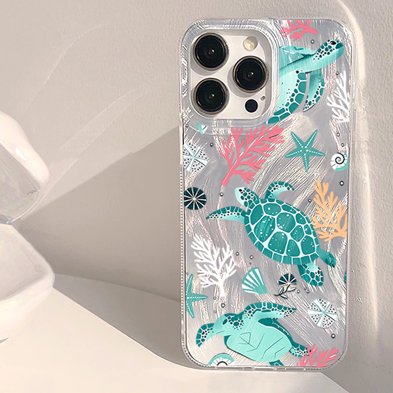 Silk texture Teal ocean Animal - Xiaomi Redmi Note 14 ulasan dan harga