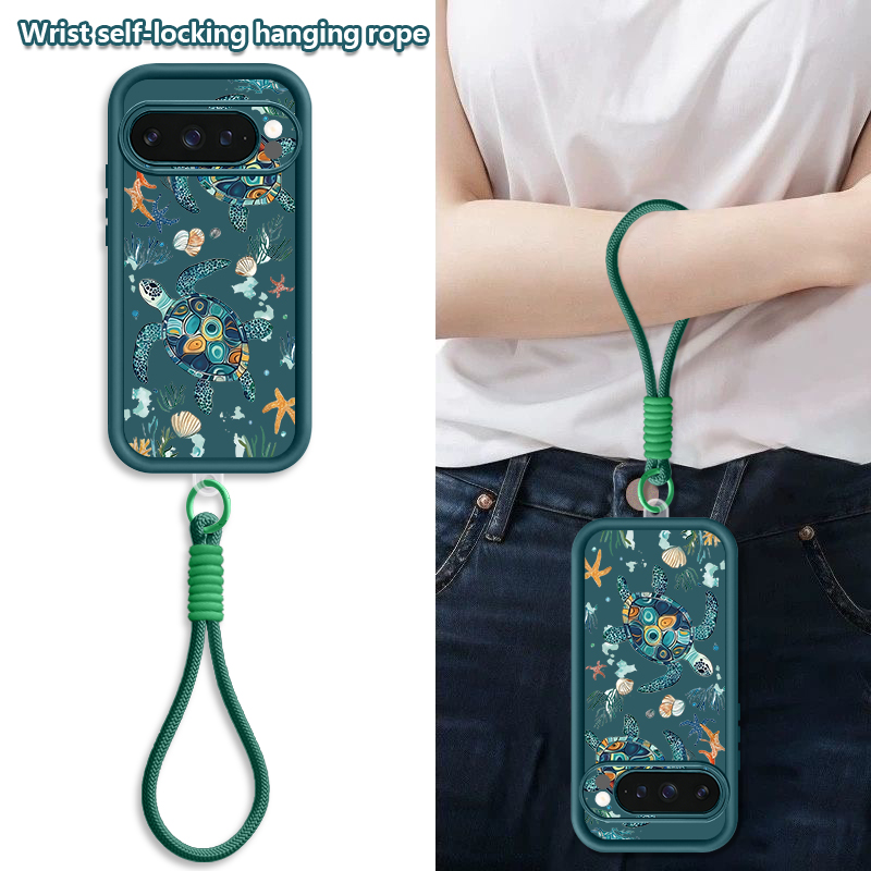 Shark Ocean Patterned TPU Phon - Google Pixel 9 ulasan dan harga