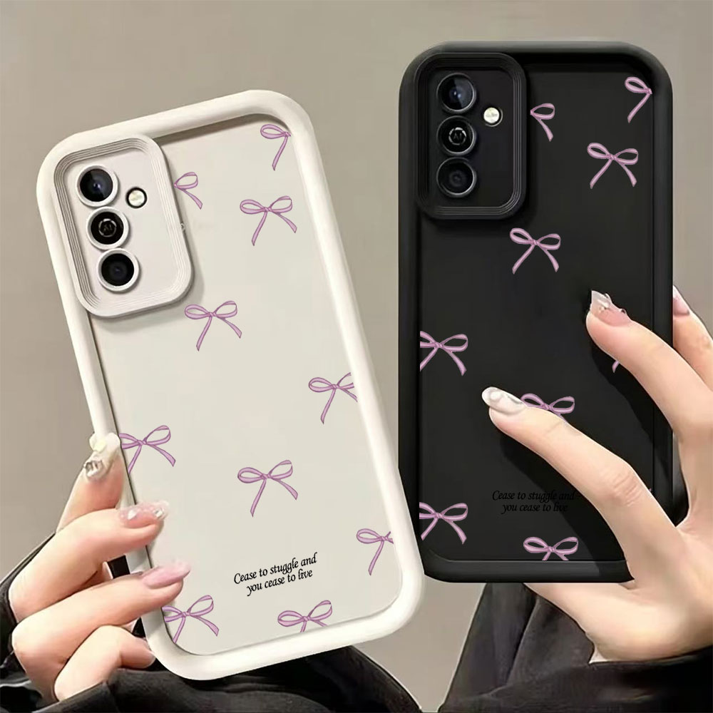 Pink Bow Print Soft TPU Phone  - Samsung Galaxy S24 ulasan dan harga