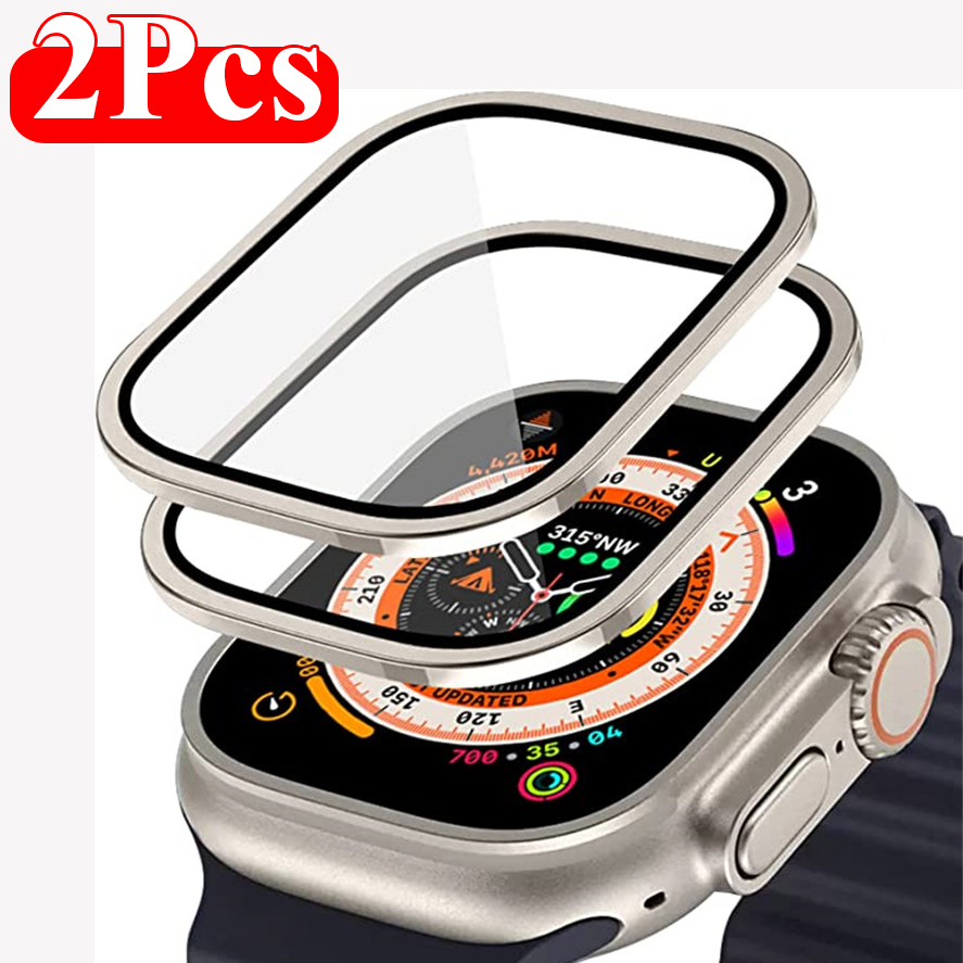 2PCS Aluminium Alloy Case+Temp - Watch Case Bumper ulasan dan harga