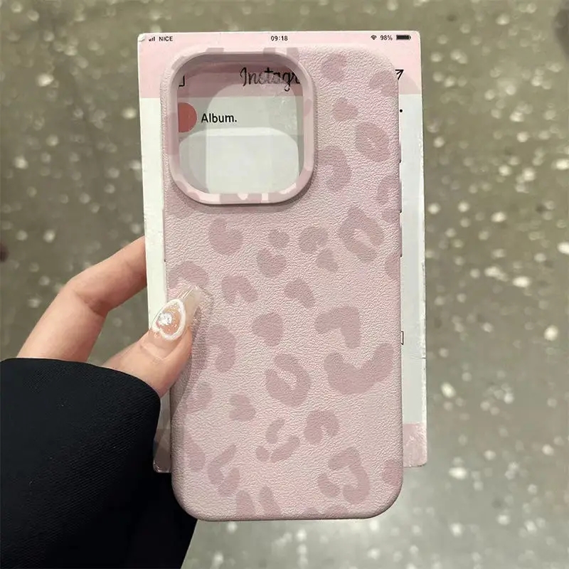 Pink Leopard Print Lichee Patt - Xiaomi Redmi Note 14 ulasan dan harga