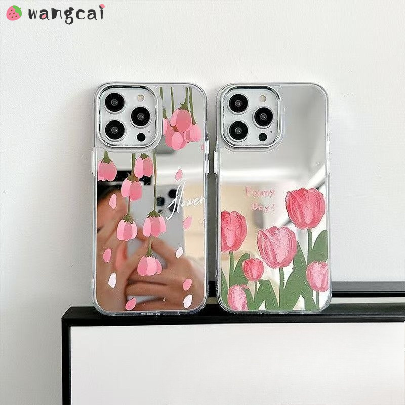 Tulips Plating Mirror Phone Ca - Realme Gt 6 ulasan dan harga