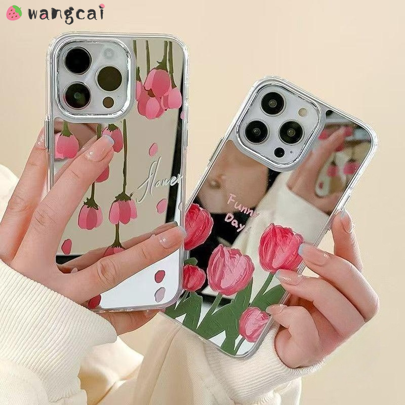 Tulips Plating Mirror Phone Ca - Realme Gt 6 ulasan dan harga