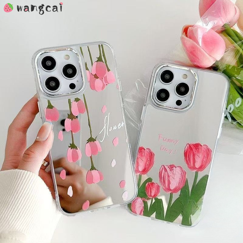 Tulips Plating Mirror Phone Ca - Realme Gt 6 ulasan dan harga