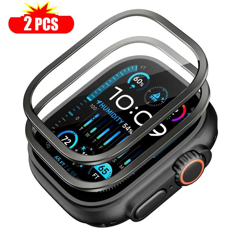 2pcs Tempered Glass for Apple  - Watch Case Bumper ulasan dan harga